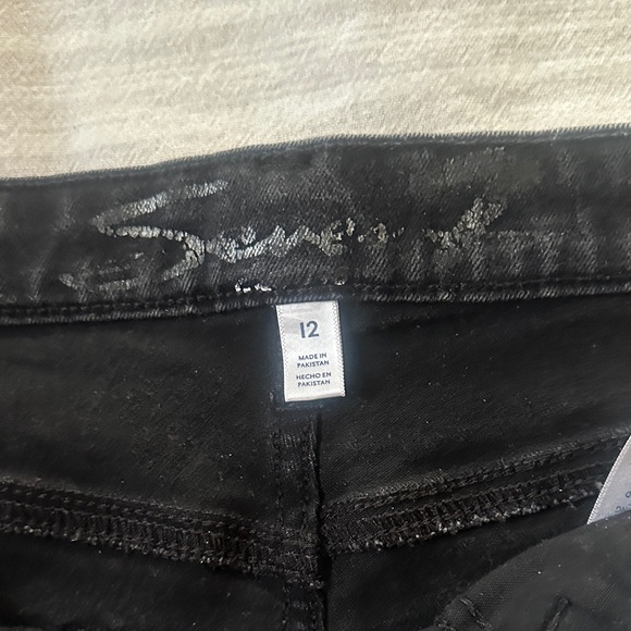 7 For All Mankind Black Denim Women's Shorts - Picture 2 of 4